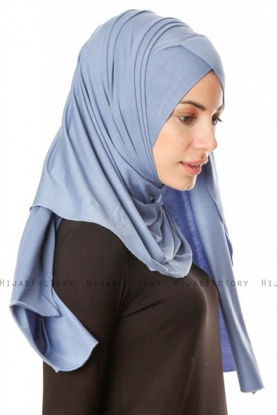 Betul - Indigo 1X Jersey Hijab - Ecardin