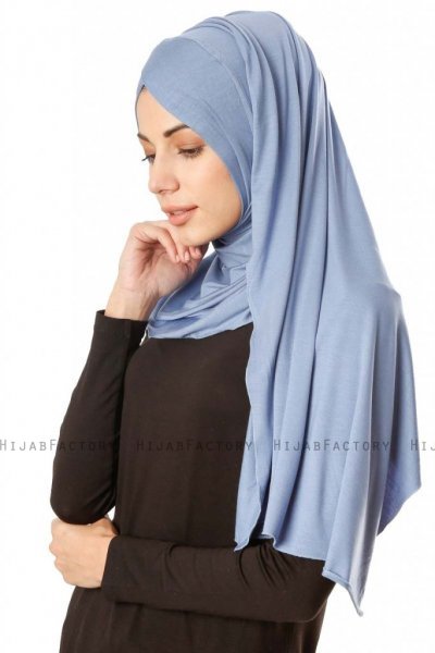 Betul - Indigo 1X Jersey Hijab - Ecardin