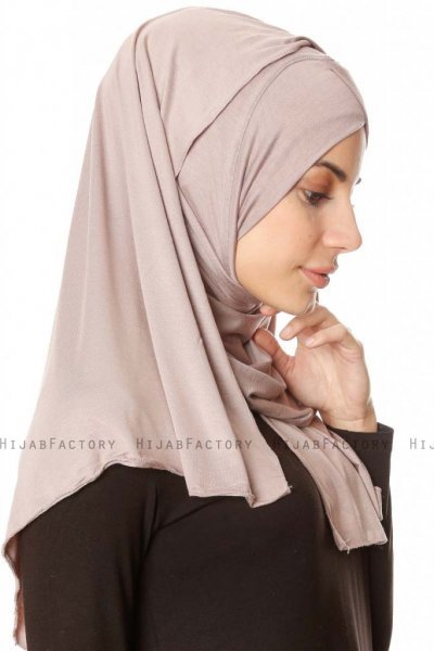 Betul - Stone Grey 1X Jersey Hijab - Ecardin