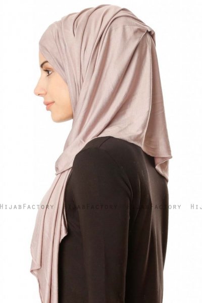 Betul - Stone Grey 1X Jersey Hijab - Ecardin