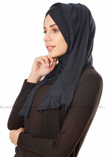 Betul - Black 1X Jersey Hijab - Ecardin
