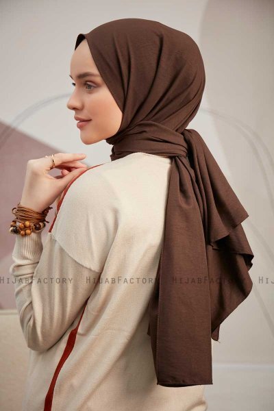 Ceyda - Dark Brown Cazz Hijab