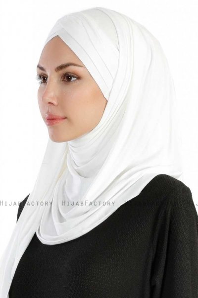 Cansu Creme 3X Jersey Hijab Ecardin 200905-2
