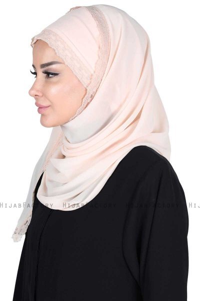 Carin - Beige Practical Chiffon Hijab