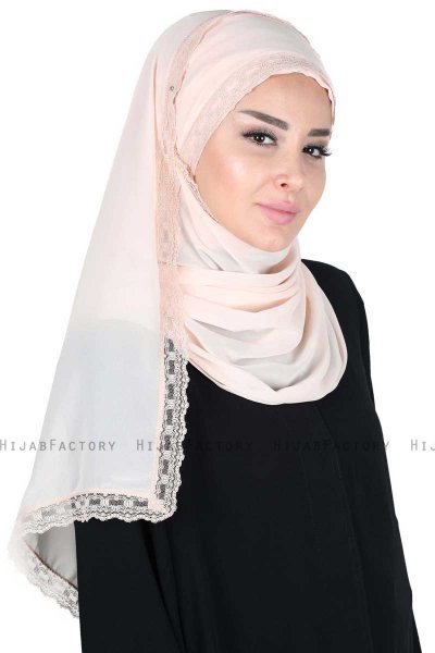Carin - Beige Practical Chiffon Hijab