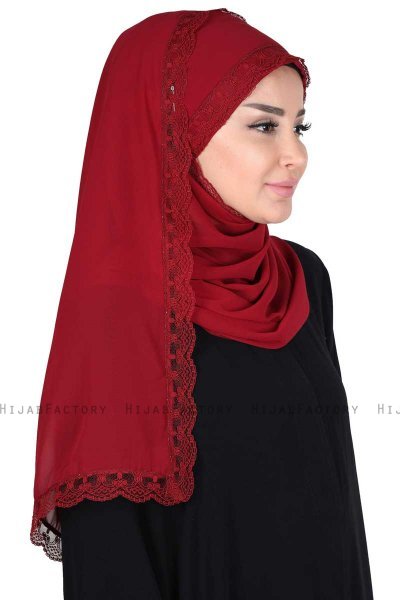 Carin - Bordeaux Practical Chiffon Hijab
