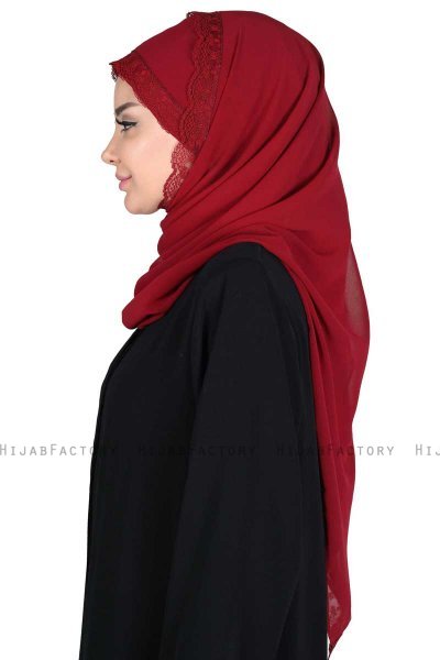 Carin - Bordeaux Practical Chiffon Hijab