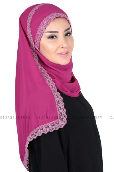 Carin - Fuchsia Practical Chiffon Hijab