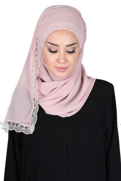 Carin - Dusty Pink Practical Chiffon Hijab