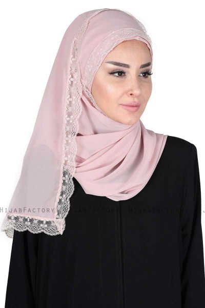 Carin - Dusty Pink Practical Chiffon Hijab