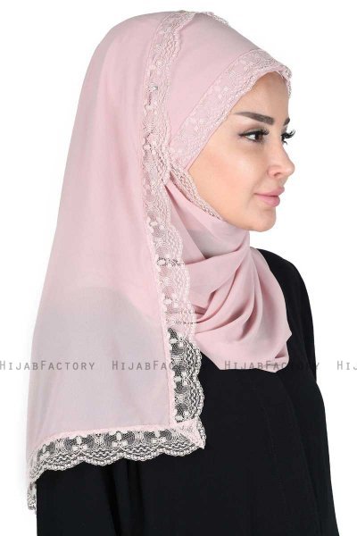 Carin - Dusty Pink Practical Chiffon Hijab