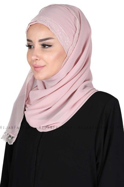 Carin - Dusty Pink Practical Chiffon Hijab
