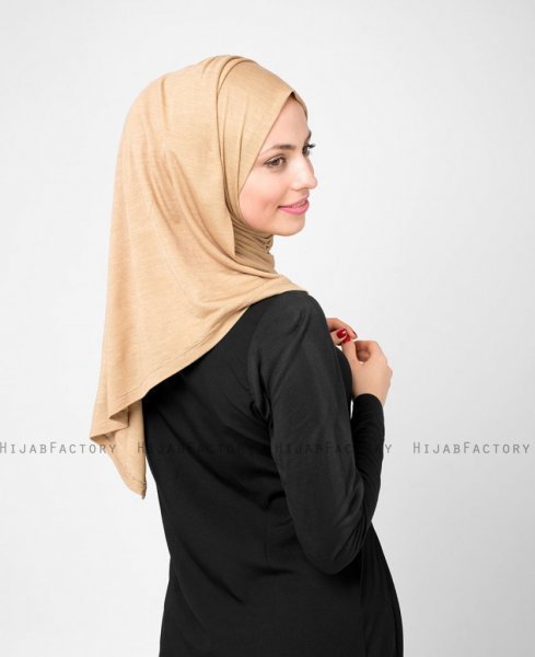 Cuban Sand Sand Viskos Jersey Hijab 5VA22b