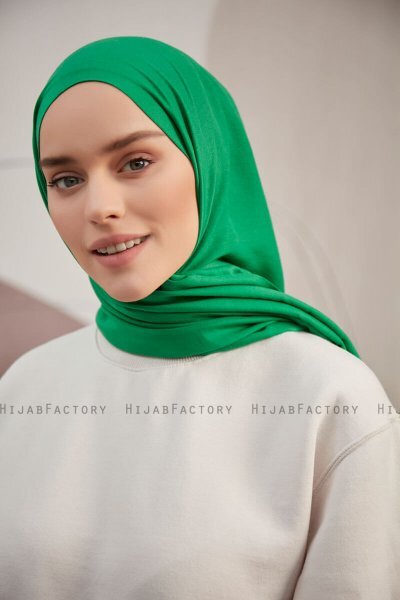 Silky Plain - Green Hijab