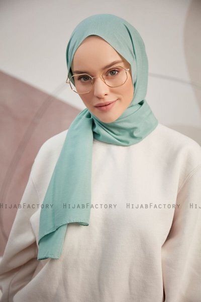 Silky Plain - Light Green Hijab