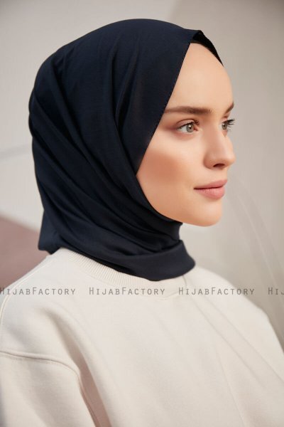 Silky Plain - Navy Blue Hijab