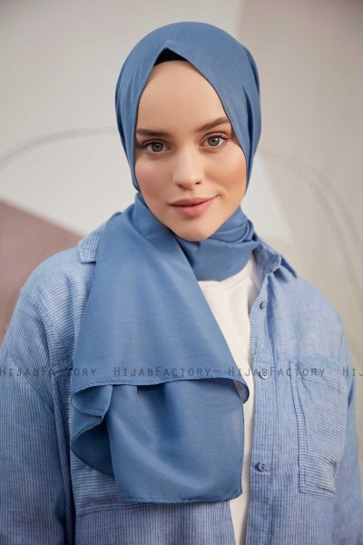Silky Plain - Blue Hijab