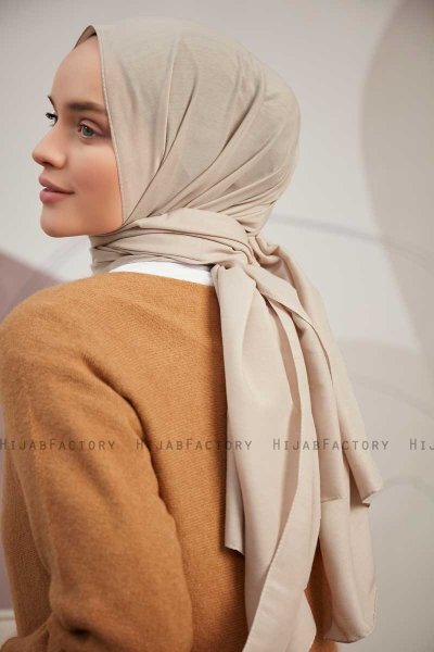 Silky Plain - Beige Hijab