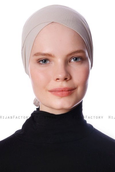 Defne - Light Taupe Parizien Underscarf - Ecardin