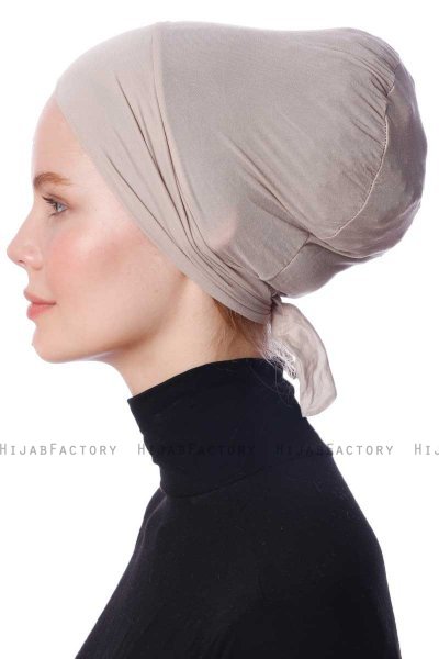 Defne - Light Taupe Parizien Underscarf - Ecardin