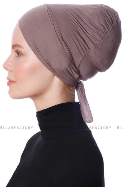Defne - Dark Taupe Parizien Underscarf - Ecardin