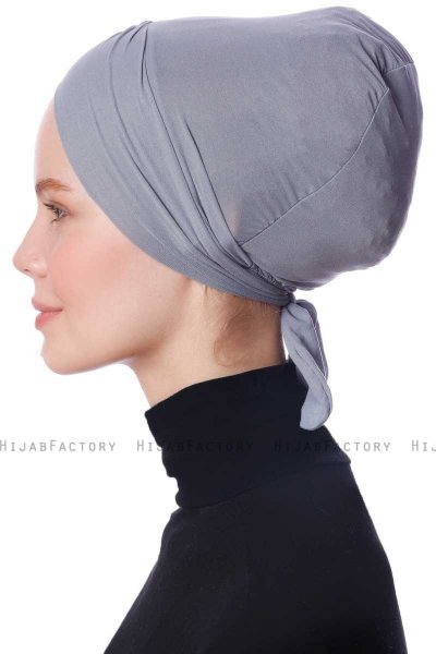 Defne - Dark Grey Parizien Underscarf - Ecardin