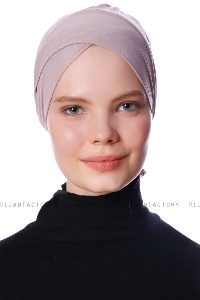Defne - Stone Grey Parizien Underscarf - Ecardin