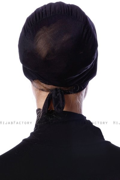 Defne - Black Parizien Underscarf - Ecardin