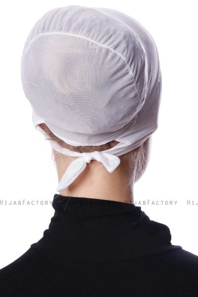 Defne - White Parizien Underscarf - Ecardin