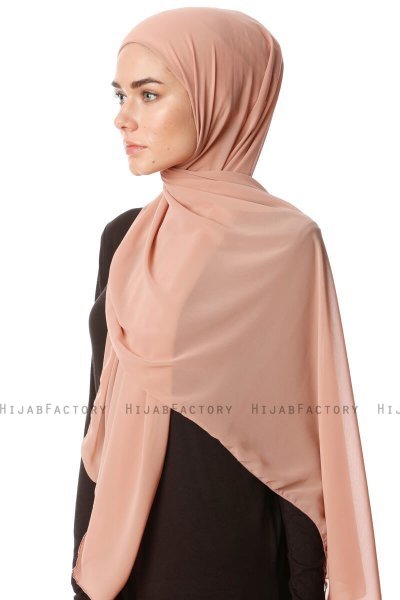 Derya - Dusty Pink Practical Chiffon Hijab