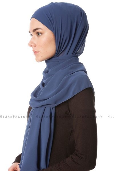 Derya - Indigo Practical Chiffon Hijab
