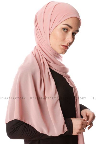 Derya - Salmon Practical Chiffon Hijab
