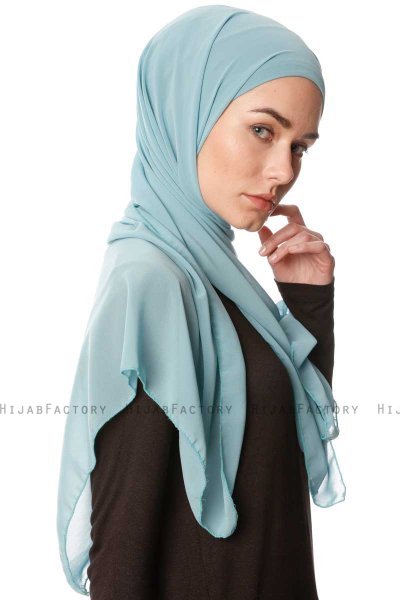Derya - Mint Practical Chiffon Hijab