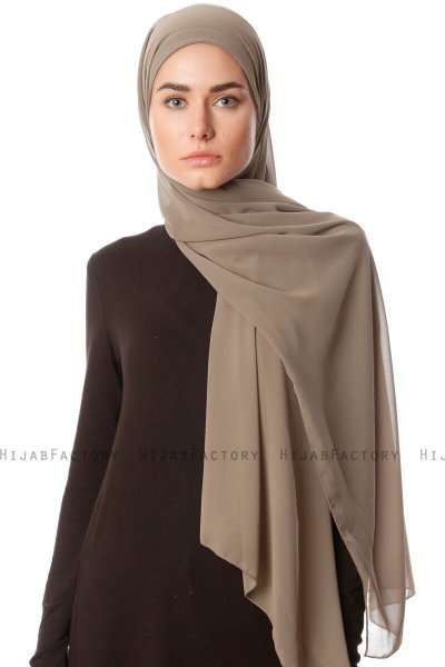 Derya - Olive Practical Chiffon Hijab