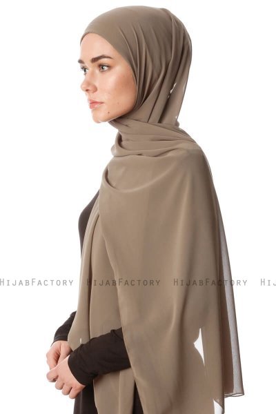 Derya - Olive Practical Chiffon Hijab