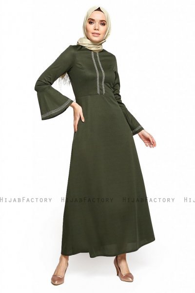 Deste - Khaki Dress - Miss Halima