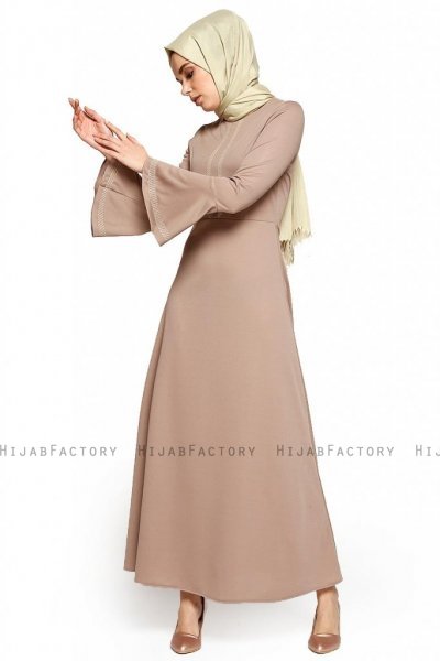 Deste - Taupe Dress - Miss Halima