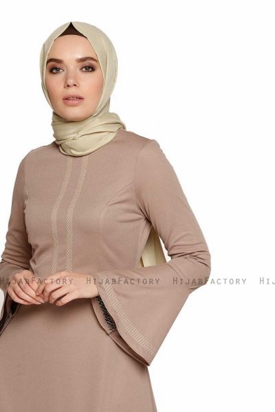 Deste - Taupe Dress - Miss Halima