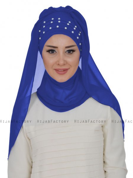 Diana Blå Praktisk Hijab Ayse Turban 326214-1