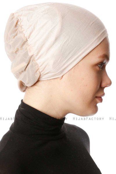 Dilara - Light Beige Underscarf - Ecardin