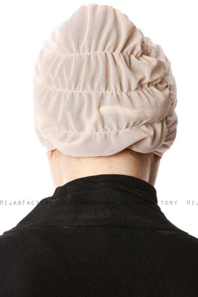 Dilara - Light Beige Underscarf - Ecardin