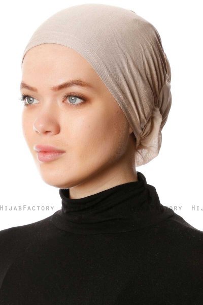 Dilara - Light Taupe Underscarf - Ecardin