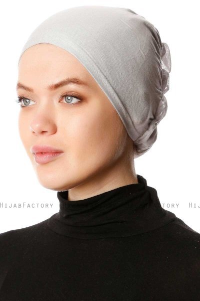 Dilara - Light Grey Underscarf - Ecardin