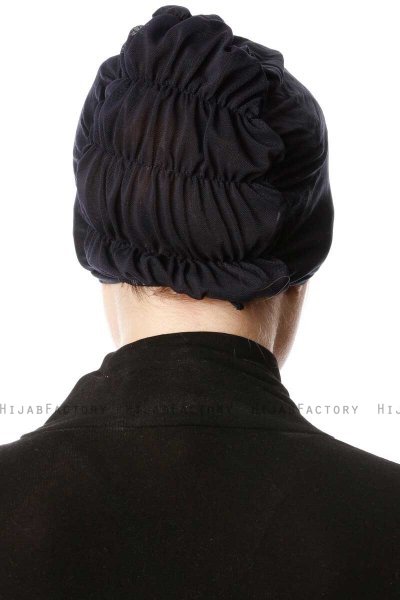 Dilara - Navy Blue Underscarf - Ecardin