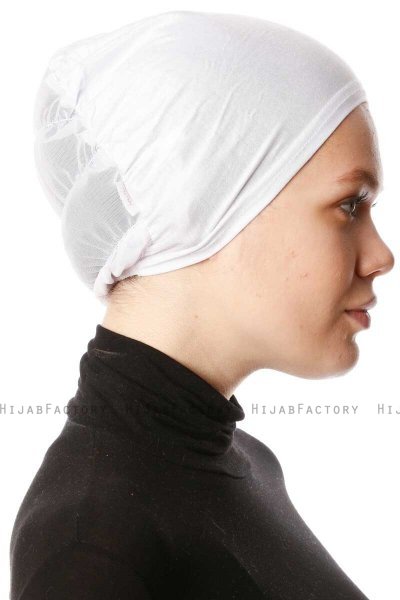 Dilara - White Underscarf - Ecardin