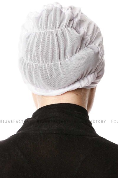 Dilara - White Underscarf - Ecardin