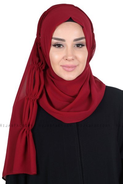 Disa - Bordeaux Practical Chiffon Hijab