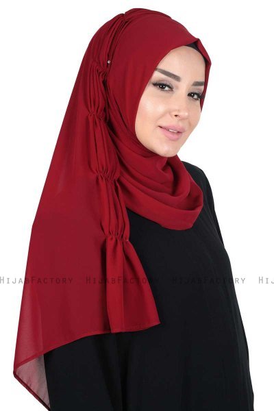 Disa - Bordeaux Practical Chiffon Hijab