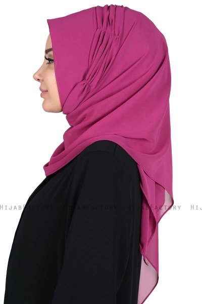 Disa - Fuchsia Practical Chiffon Hijab