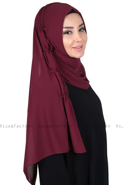 Disa - Plum Practical Chiffon Hijab